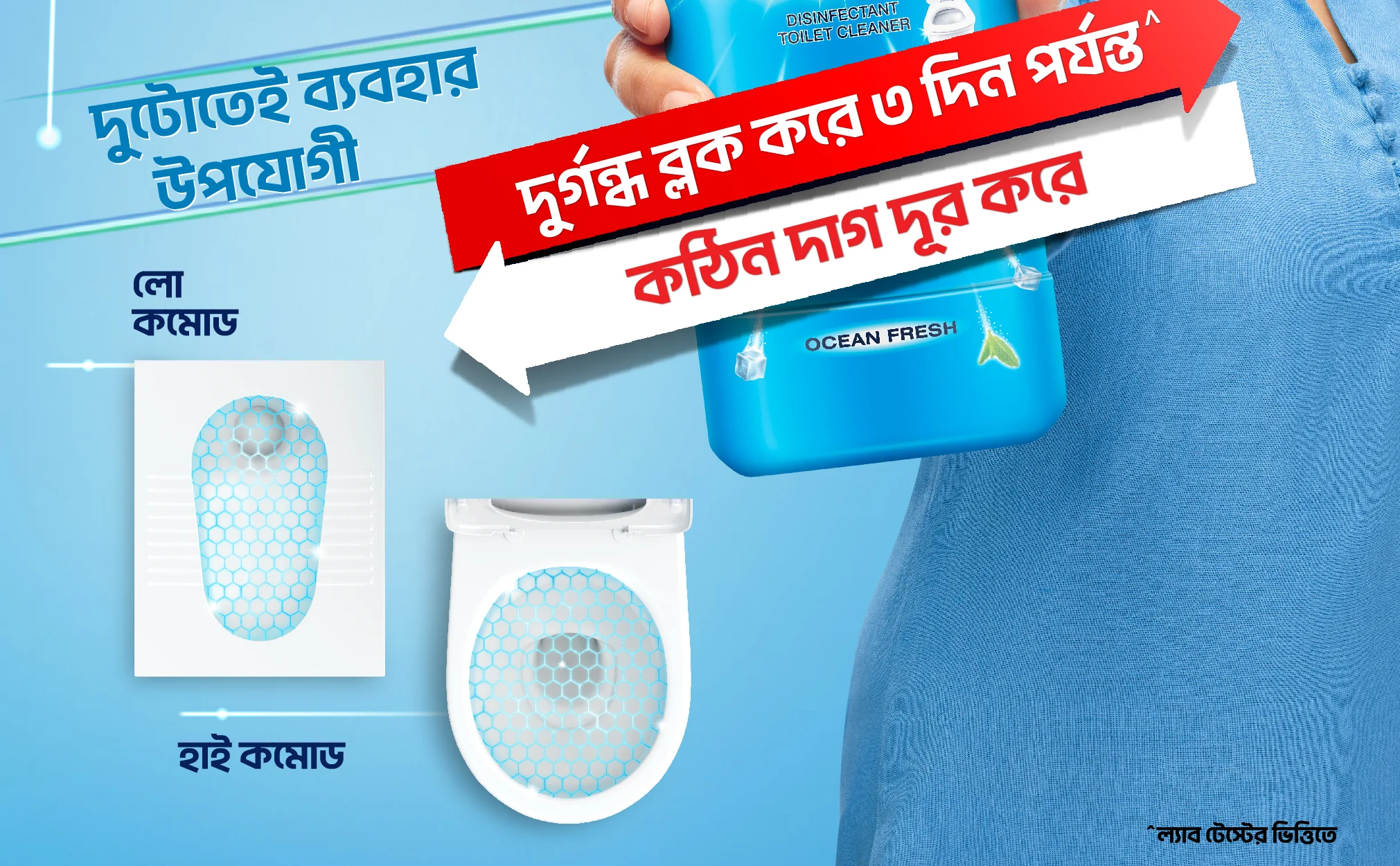 Domex Toilet Cleaning Liquid Ocean Fresh 500ml - Image 14