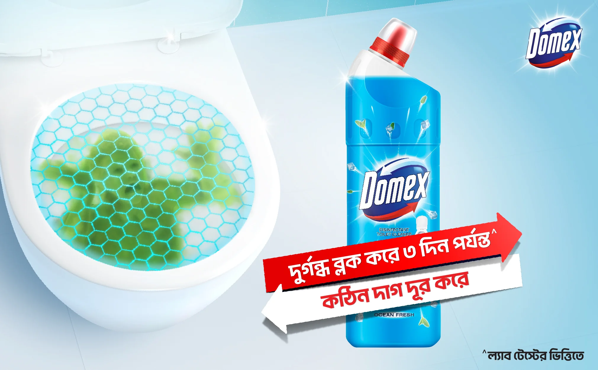 Domex Toilet Cleaning Liquid Ocean Fresh 750ml Get a Container Free - Image 12