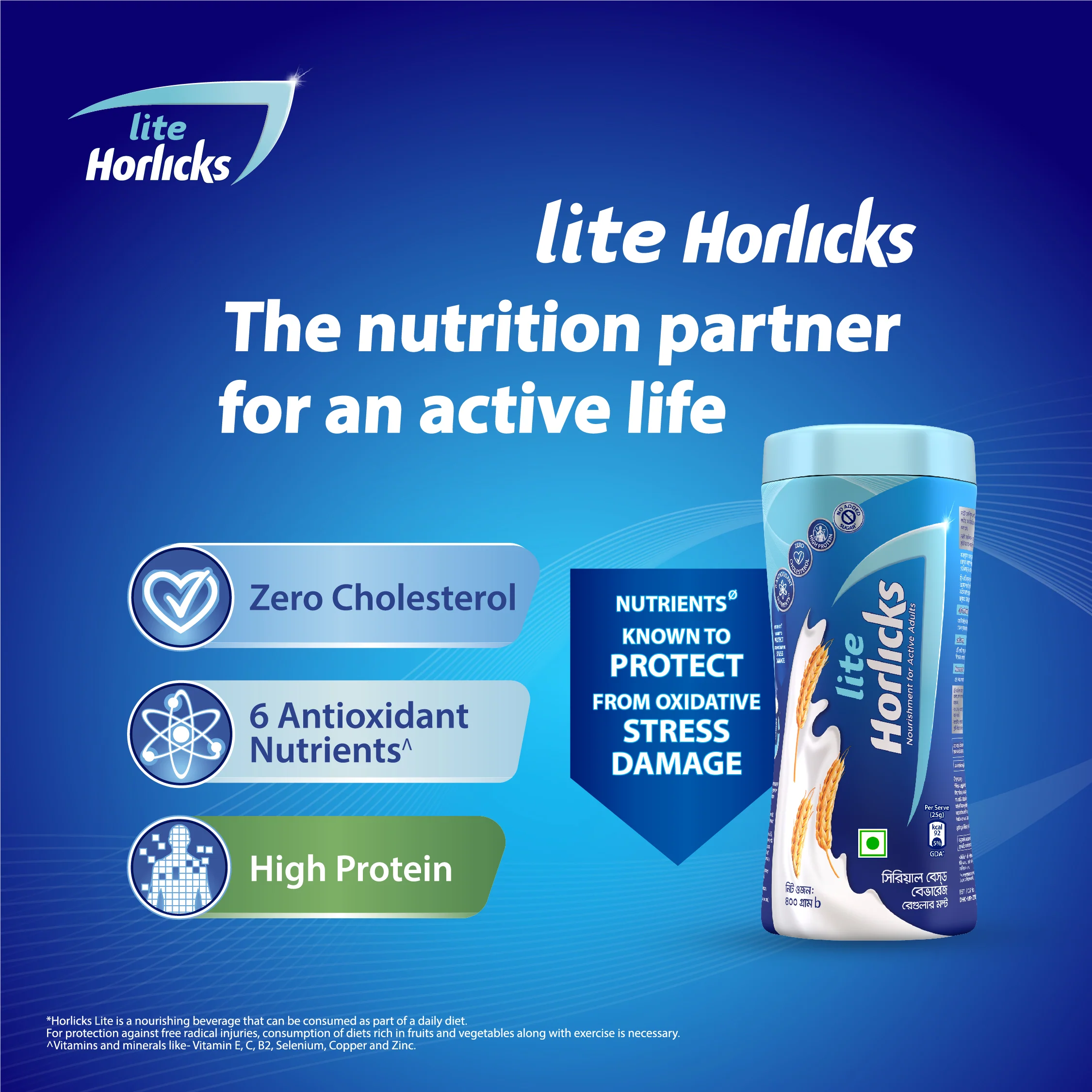 Horlicks Lite Health and Nutrition Drink Jar 400g (Powder Drink) - Image 6