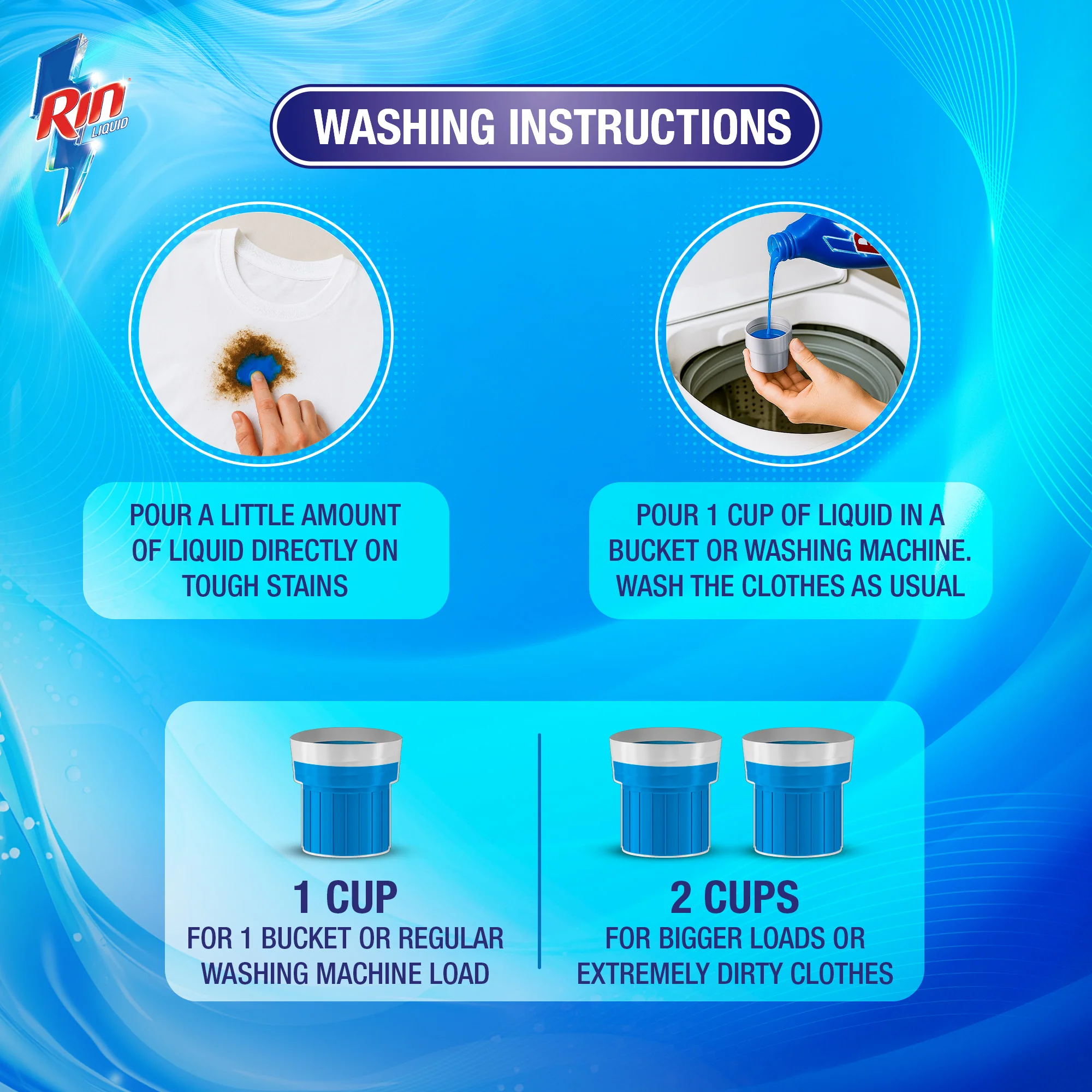 Rin Liquid Detergent 800ml - Image 6
