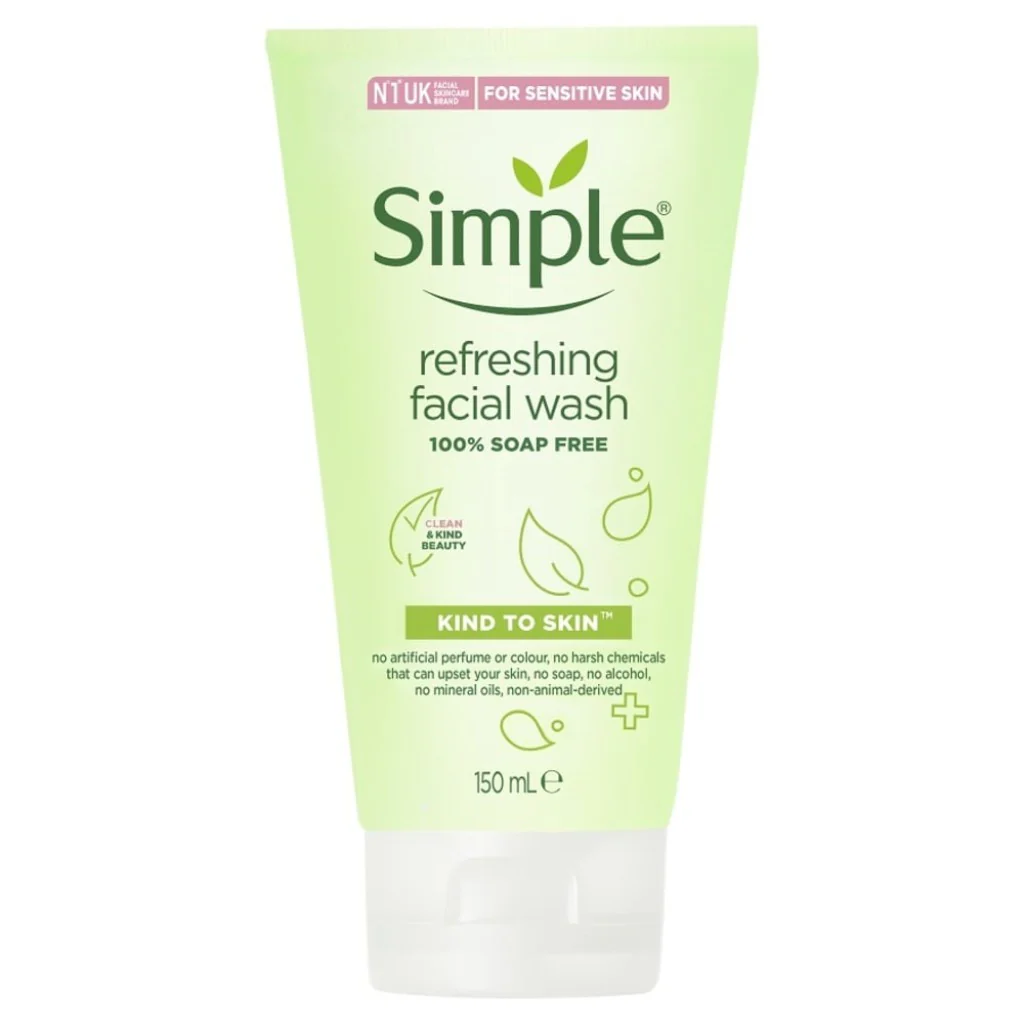 Simple Face Wash Kind to Skin Refreshing Gel 150ml - Image 9
