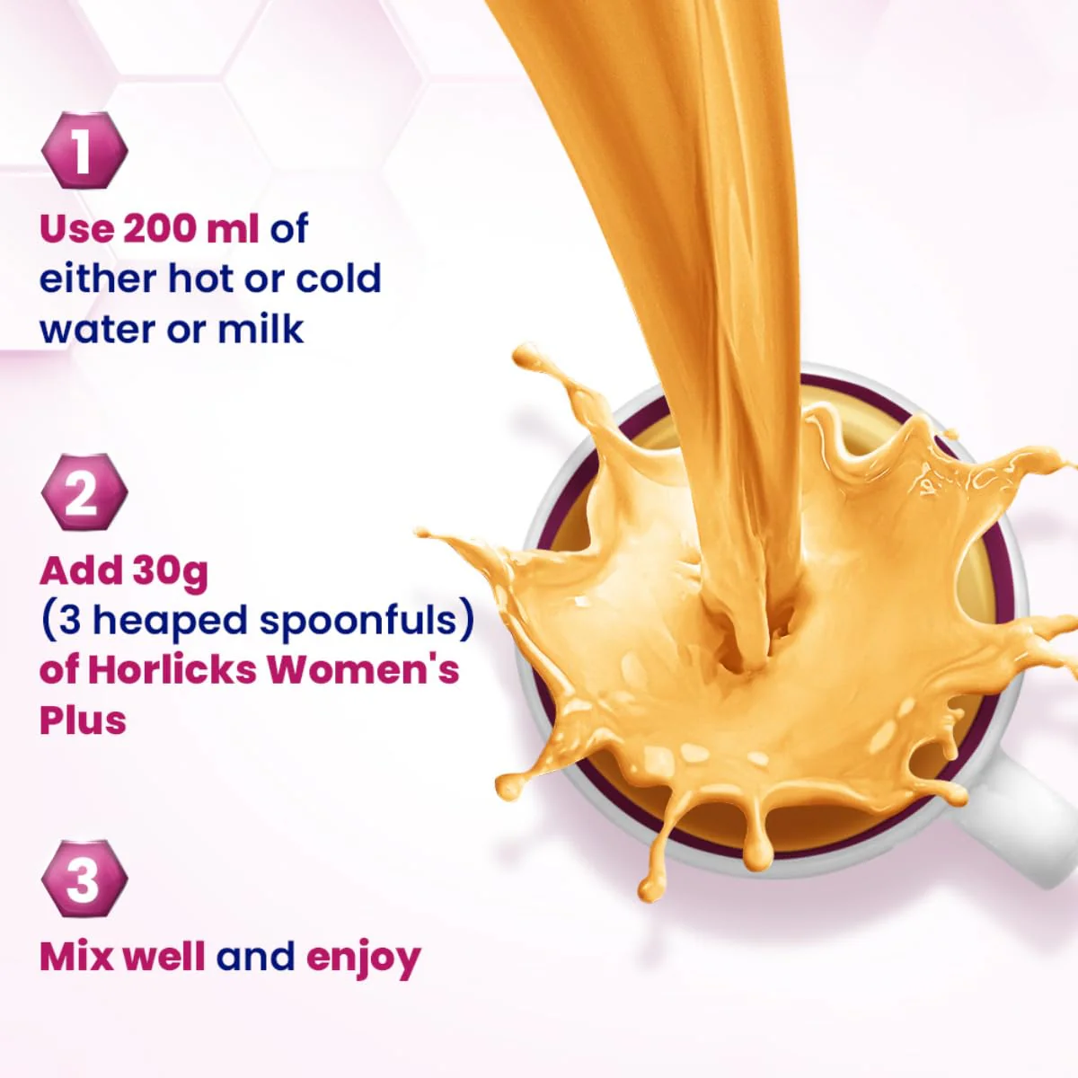 Women's PLUS Horlicks Health and Nutrition Drink Jar 400g - Image 7